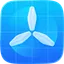 The TestFlight app icon